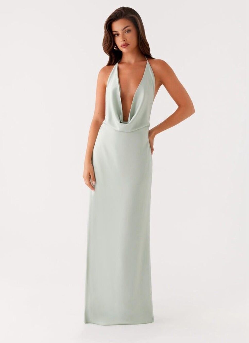PEPPERMAYO Noemi Maxi Dress in Sage Size US 0 / AU 4